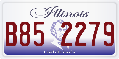 IL license plate B852279