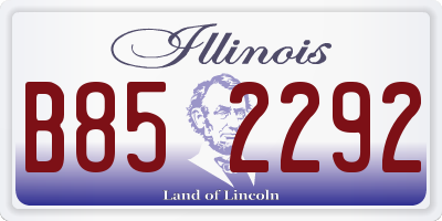 IL license plate B852292