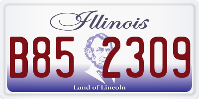 IL license plate B852309