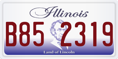 IL license plate B852319