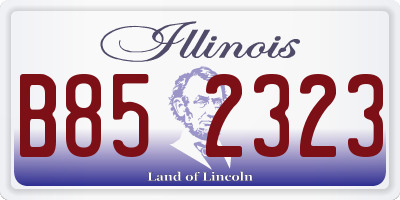 IL license plate B852323