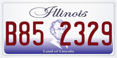 IL license plate B852329