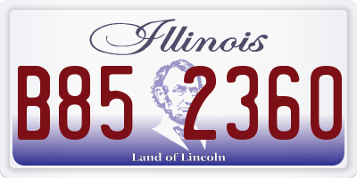 IL license plate B852360