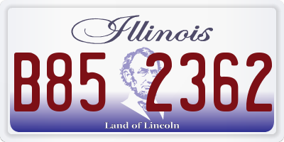 IL license plate B852362