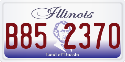 IL license plate B852370