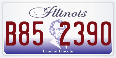 IL license plate B852390