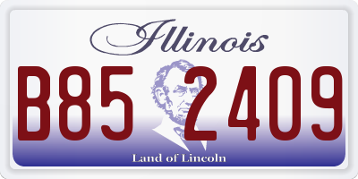 IL license plate B852409