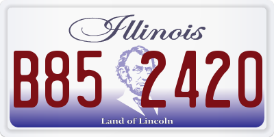 IL license plate B852420