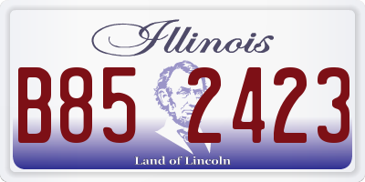 IL license plate B852423