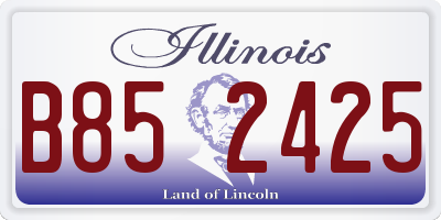 IL license plate B852425