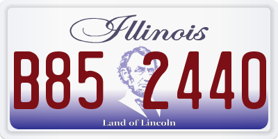 IL license plate B852440
