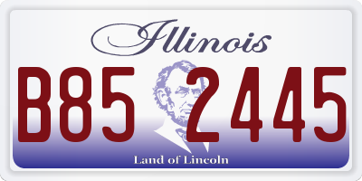 IL license plate B852445