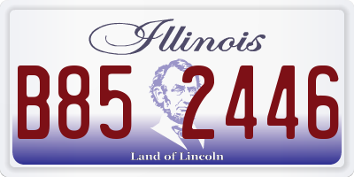 IL license plate B852446