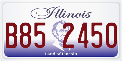 IL license plate B852450