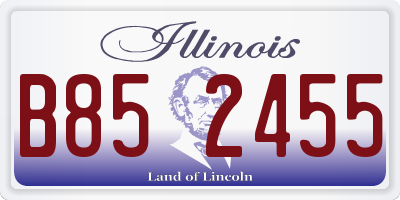 IL license plate B852455