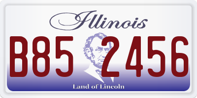 IL license plate B852456