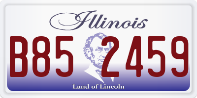 IL license plate B852459