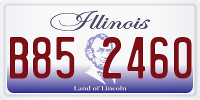 IL license plate B852460