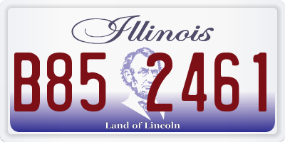IL license plate B852461