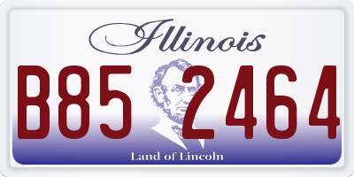 IL license plate B852464