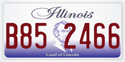 IL license plate B852466