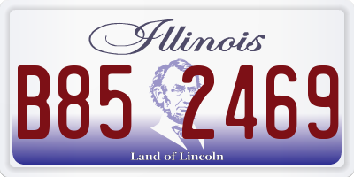 IL license plate B852469