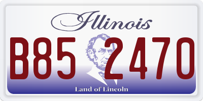 IL license plate B852470
