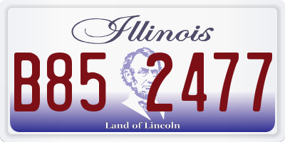 IL license plate B852477
