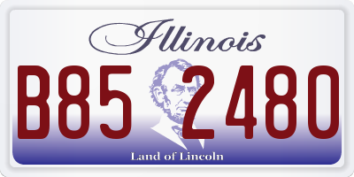 IL license plate B852480