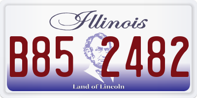 IL license plate B852482