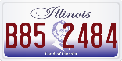 IL license plate B852484