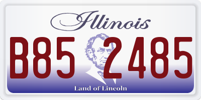 IL license plate B852485