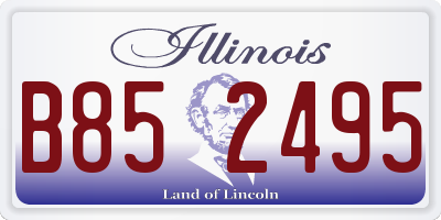 IL license plate B852495