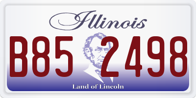 IL license plate B852498
