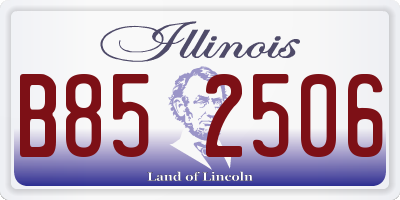 IL license plate B852506
