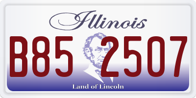 IL license plate B852507