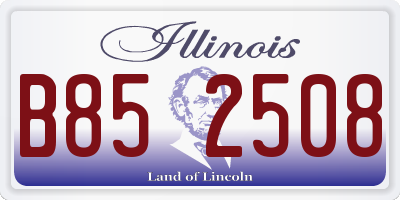 IL license plate B852508