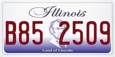 IL license plate B852509