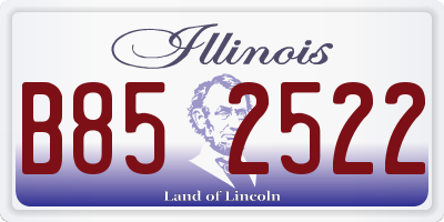 IL license plate B852522
