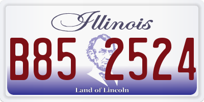 IL license plate B852524