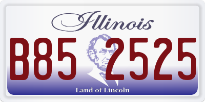 IL license plate B852525