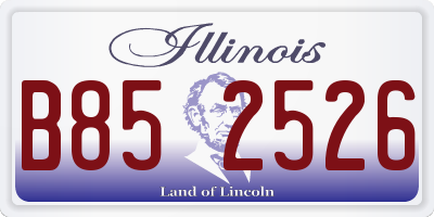IL license plate B852526