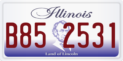 IL license plate B852531