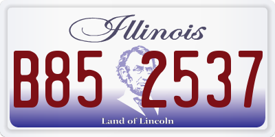 IL license plate B852537
