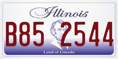 IL license plate B852544