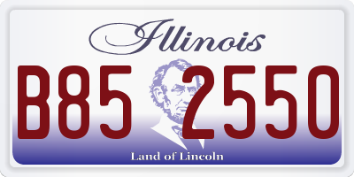 IL license plate B852550