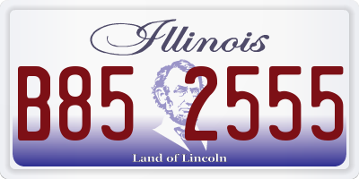 IL license plate B852555