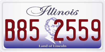 IL license plate B852559