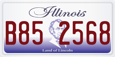 IL license plate B852568