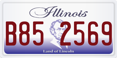 IL license plate B852569